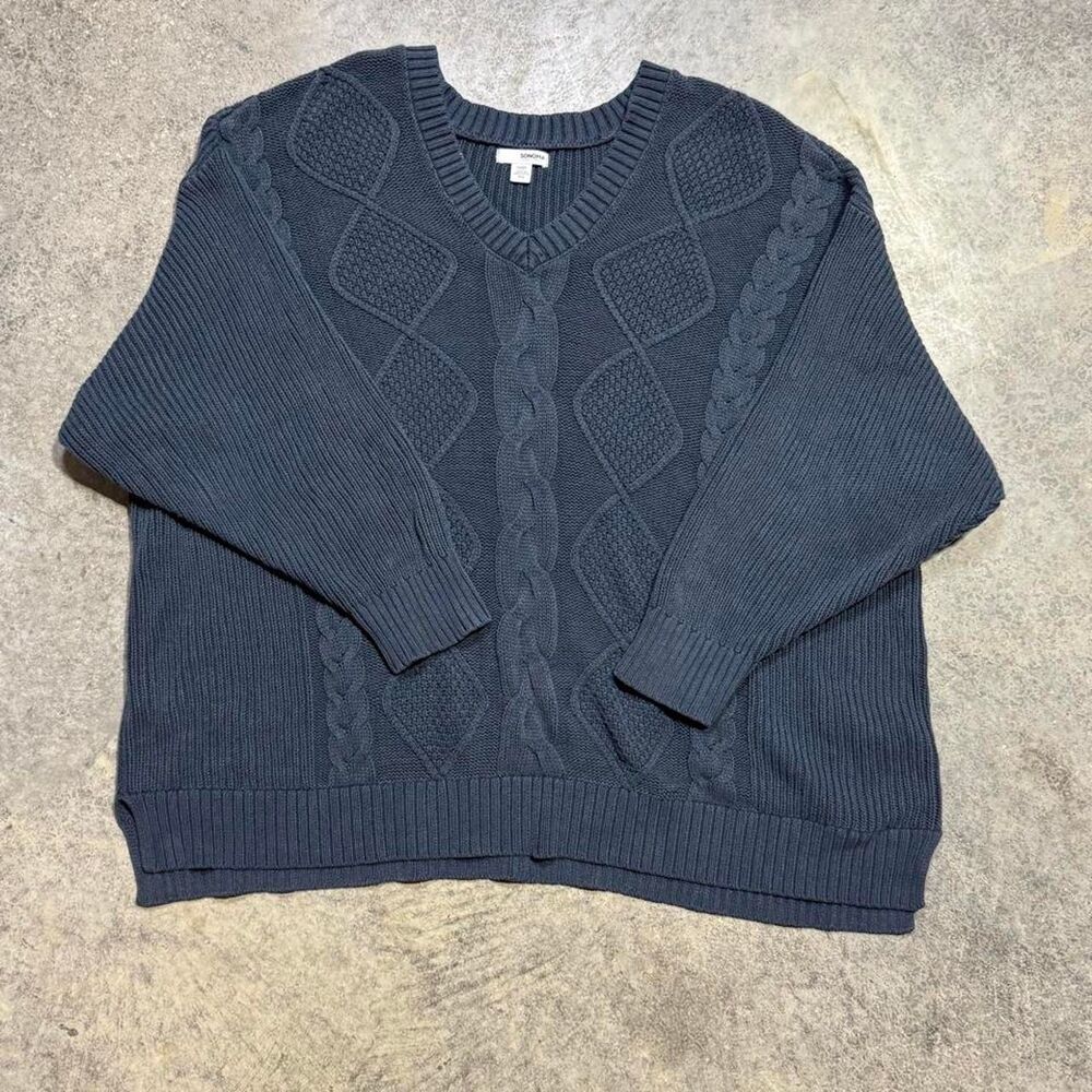 Sonoma-goods-for-life Women's Navy and Blue Jumper